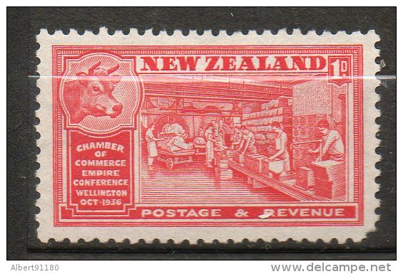 N ZELANDE  1p Rouge 1936  N°228 - Unused Stamps