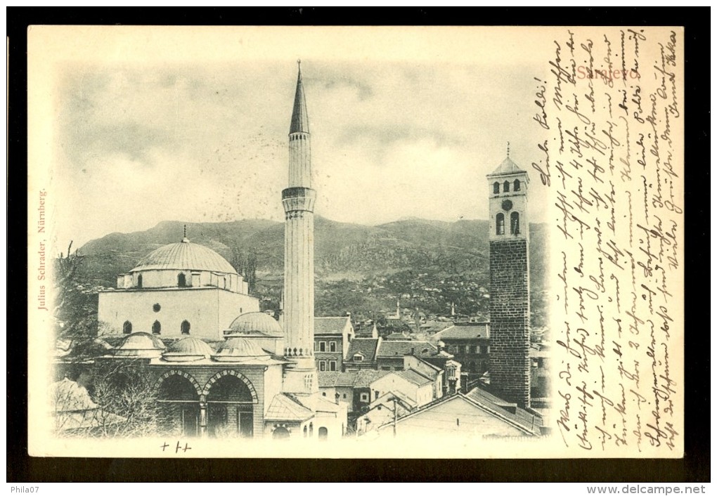 Sarajevo / Julius Schrader / Year 1898 /  Old Postcard Traveled - Islam