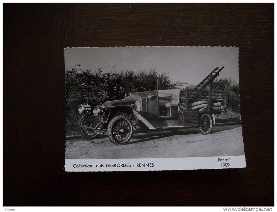 Carte Postale Ancienne: Collection Louis Desbordes-Rennes- Renault 1909 - Vrachtwagens En LGV