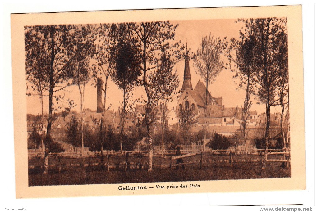 28 - Gallardon - Vue Prise Des Prés - Editeur: Couturier - Other & Unclassified