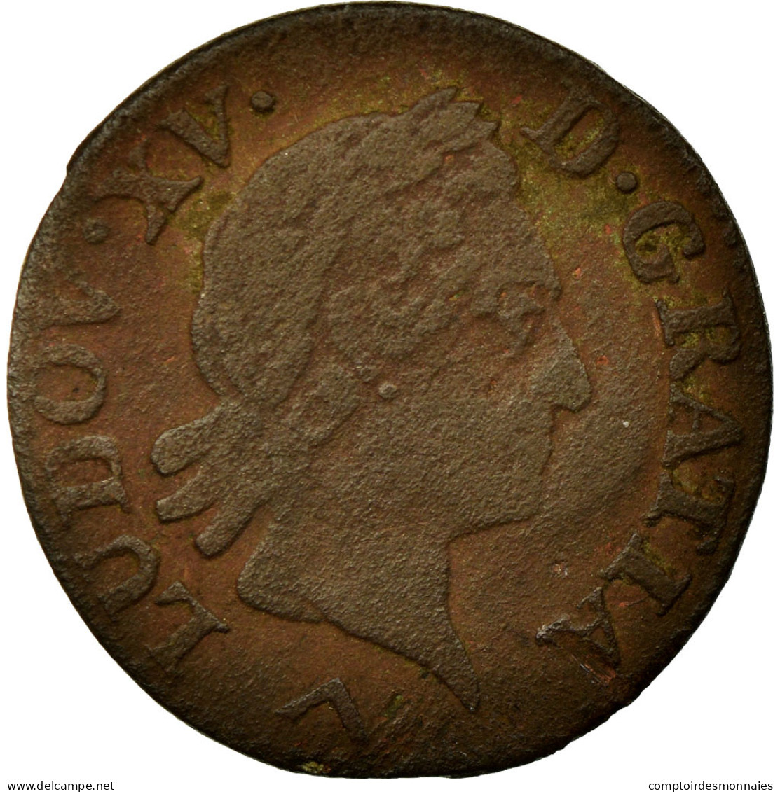 Monnaie, France, Louis XV, Liard à La Vieille Tête, Liard, 1770, Lille, TB - 1715-1774 Louis XV Le Bien-Aimé