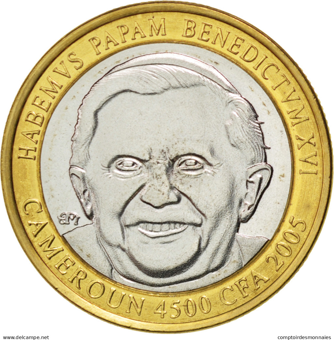 Monnaie, Cameroun, 4500 CFA Francs-3 Africa, 2005, SPL, Bi-Metallic, KM:24 - Cameroun