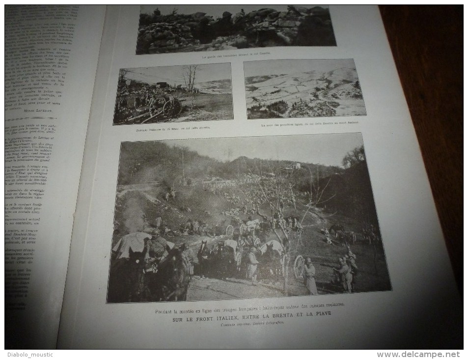 1917:Soldat US;Front Italien;Belem;Entre Campos;Etrennes-soldat-aveugle;PHOTO-GUERRE Géante;RUSSIE-REVOLUTION;Caillaux - L'Illustration