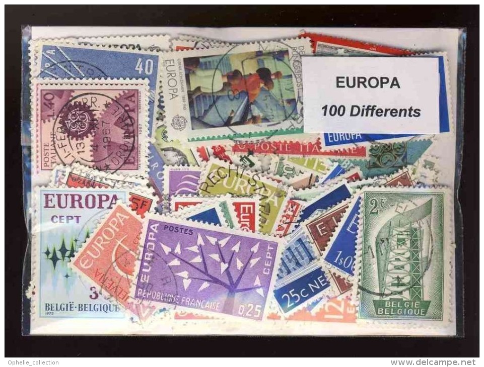 EUROPA - LOT De 100 Timbres Différents - Tous Pays - Sammlungen