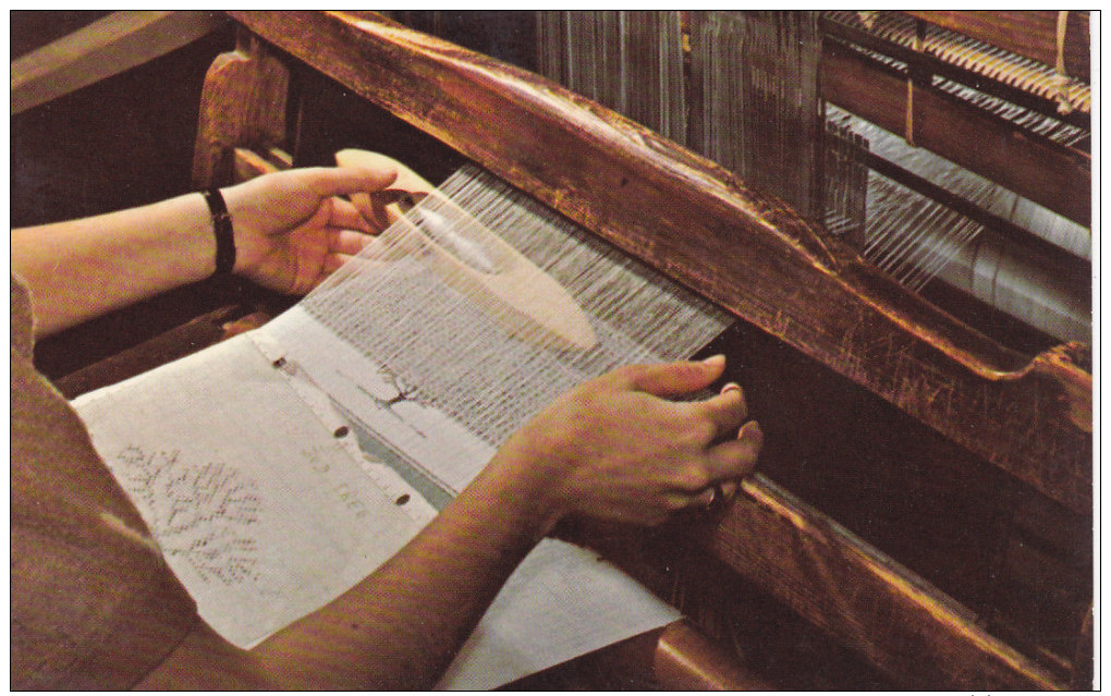 KENTUCKY Crafts, Finger Weaving, Hand Weaving A Towel, Berea College, 40-60s - Sonstige & Ohne Zuordnung