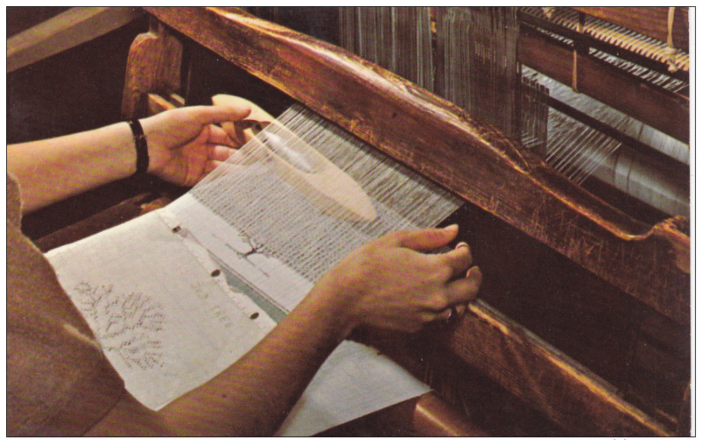 KENTUCKY Crafts, Finger Weaving, Hand Weaving A Towel, Berea College, 40-60s - Autres & Non Classés