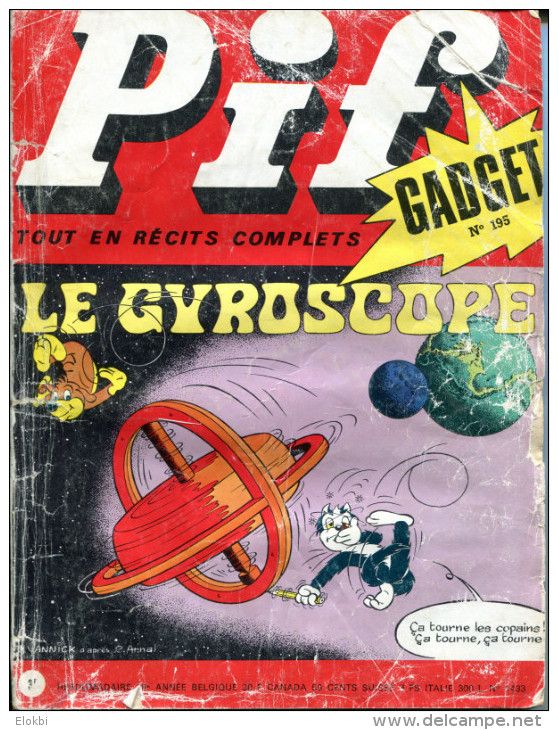 Pif Gadget N°195 (Vaillant 1433)- Aventure De Rahan: Le Retour Des Goraks - Pif Gadget