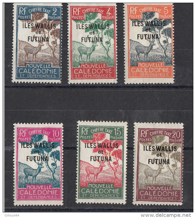 Wallis & Futuna Timbres Taxe  6 Différents - Segnatasse