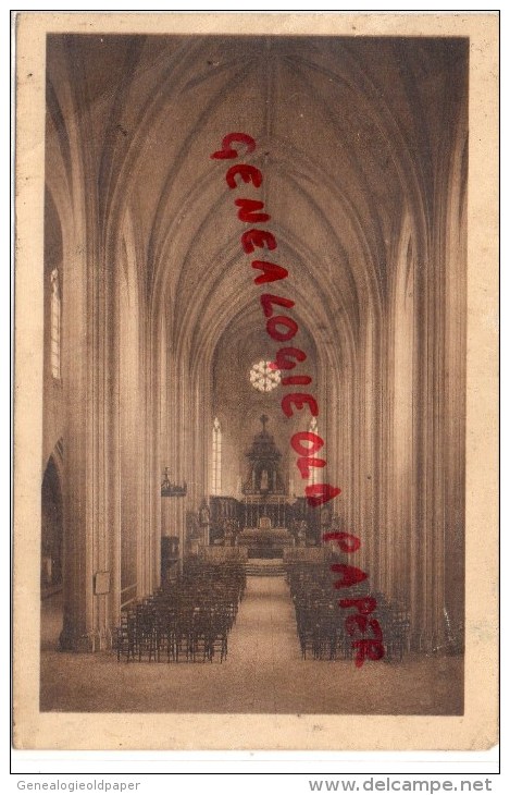 79 - CELLES - EGLISE ET ABBAYE  DE NOTRE DAME DE CELLES- NEF PRINCIPALE ET CHOEUR DE L' EGLISE - Celles-sur-Belle