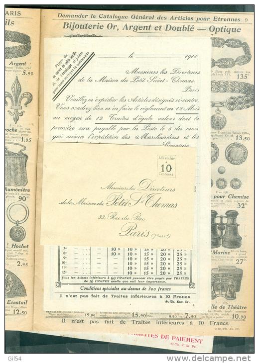 Catalogue " Au Petit SAINT THOMAS PARIS JOUETS 1912  34 PAGES ? BON ETAT Moda12 - 1900 - 1949