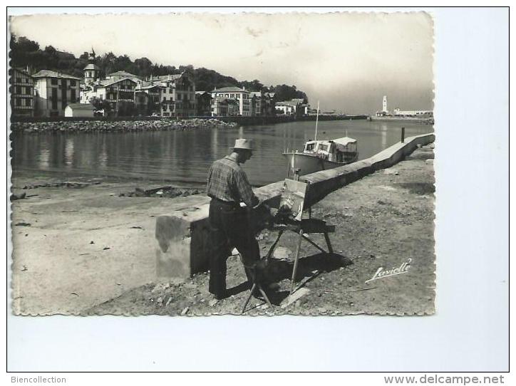 Pyrénées Atlantiques.Ciboure: Peintre Sur Le Port - Ciboure