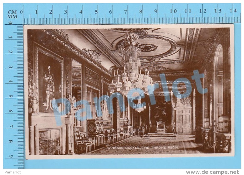 CPA Photo ( Windsor Castle Throne Room  ) Post Card Carte Postale Recto/verso - Windsor