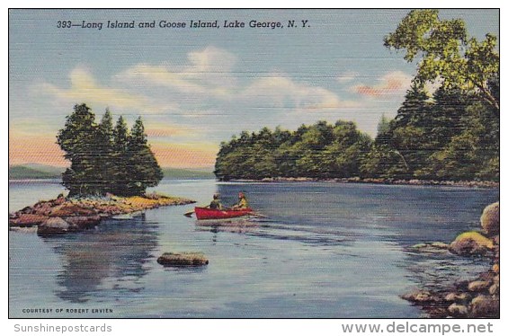 Long Island And Goose Island Lake George New York - Lake George