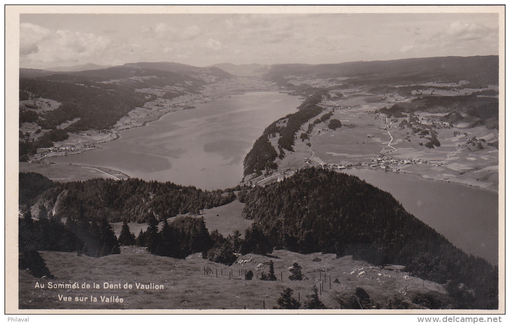 Au Sommet De La Dent De Vaulion : Vue Sur La Vallée - 1933 - Vaulion