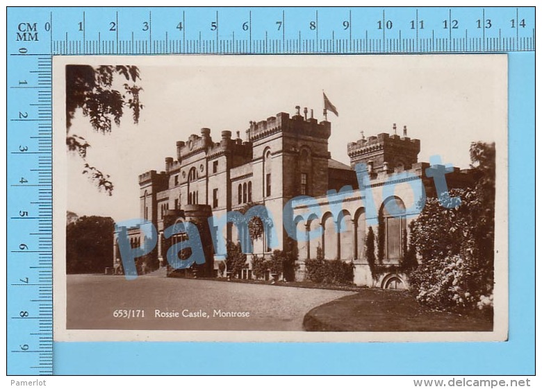 CPA Photo ( Rossie Castle Montrose E. Angus  ) Post Card Carte Postale Recto/verso - Angus