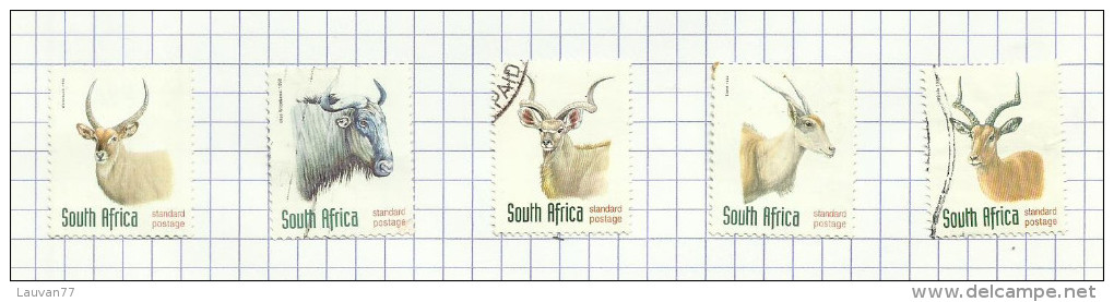 Afrique Du Sud N°998 à 1002 Cote 3.25 Euros - Used Stamps