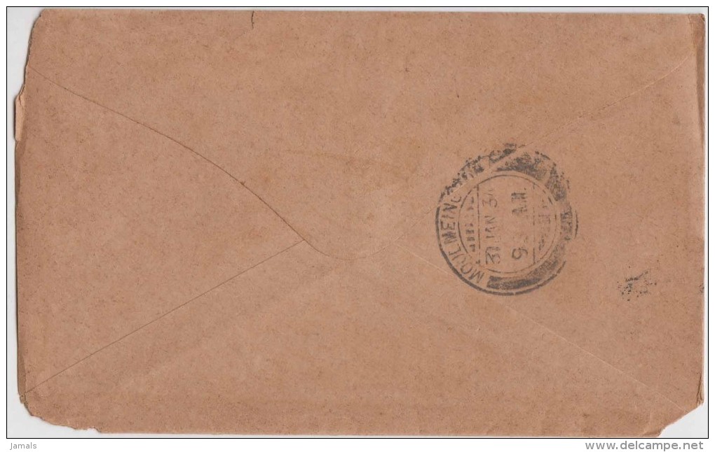 King George V, Straits Settlements, Commercial Cover To Burma, As Per The Scan - Straits Settlements