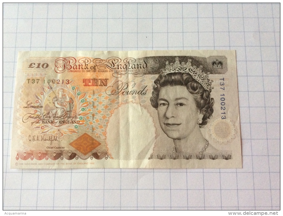 BANK OF ENGLAND - 10 POUNDS VG - 10 Ponden