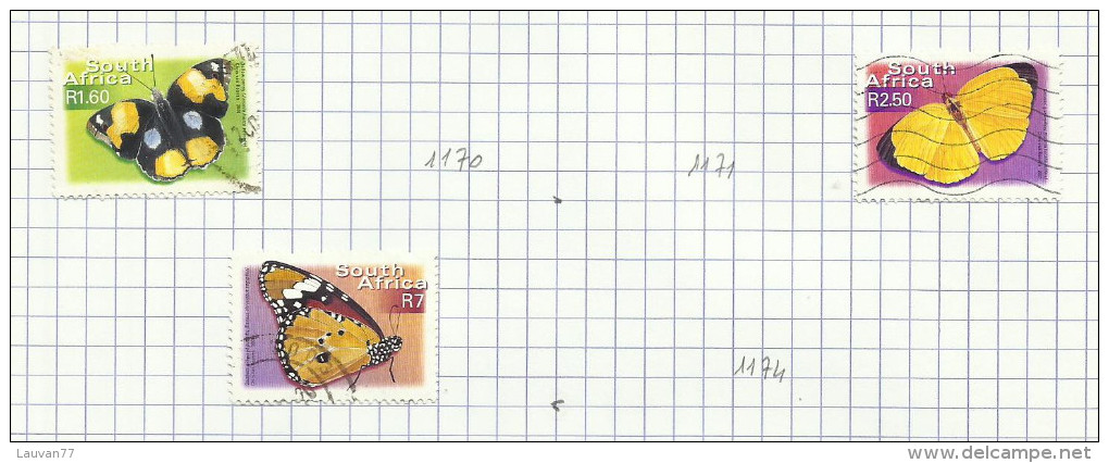 Afrique Du Sud N°1169, 1172, 1173 Cote 5.40 Euros - Oblitérés