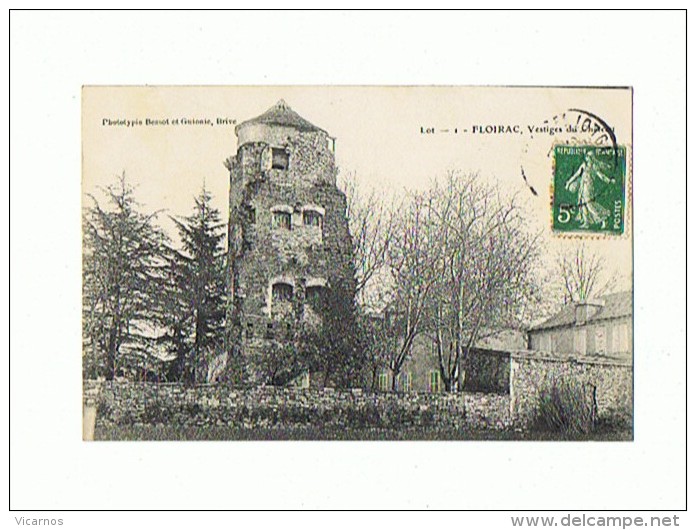 CPA 46 FLOIRAC Vestiges Du Chateau - Autres & Non Classés