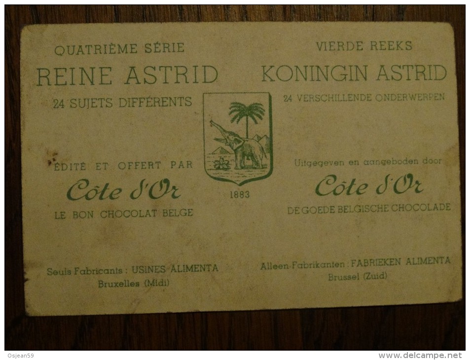 Cote D´or  4eme Série Reine Astrid N°12 - Chocolat