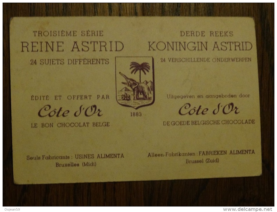 Cote D´or  3eme Série Reine Astrid N°24 - Chocolat