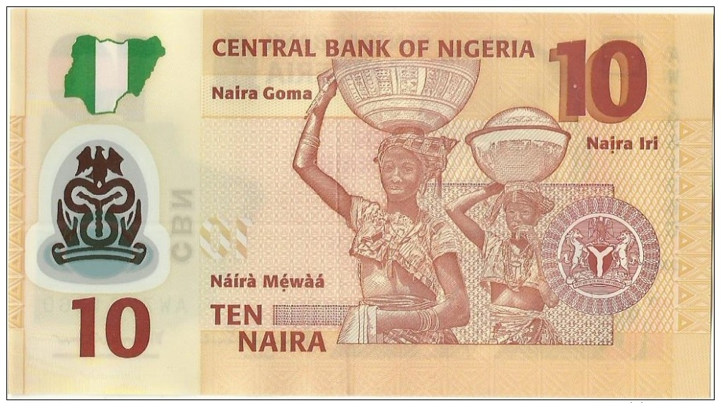 Nigeria, A.D. 2014, 10 Naira, P-33 - Nigeria