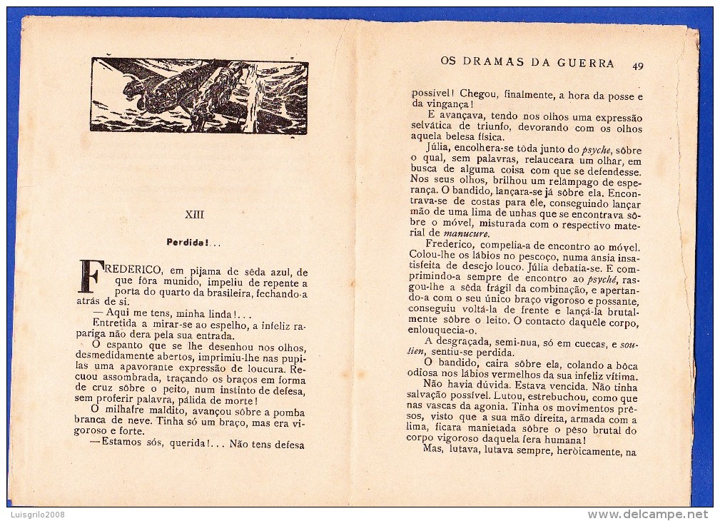 1945 -- OS DRAMAS DA GUERRA - FASCÍCULO Nº 124 .. 2 IMAGENS - Oude Boeken