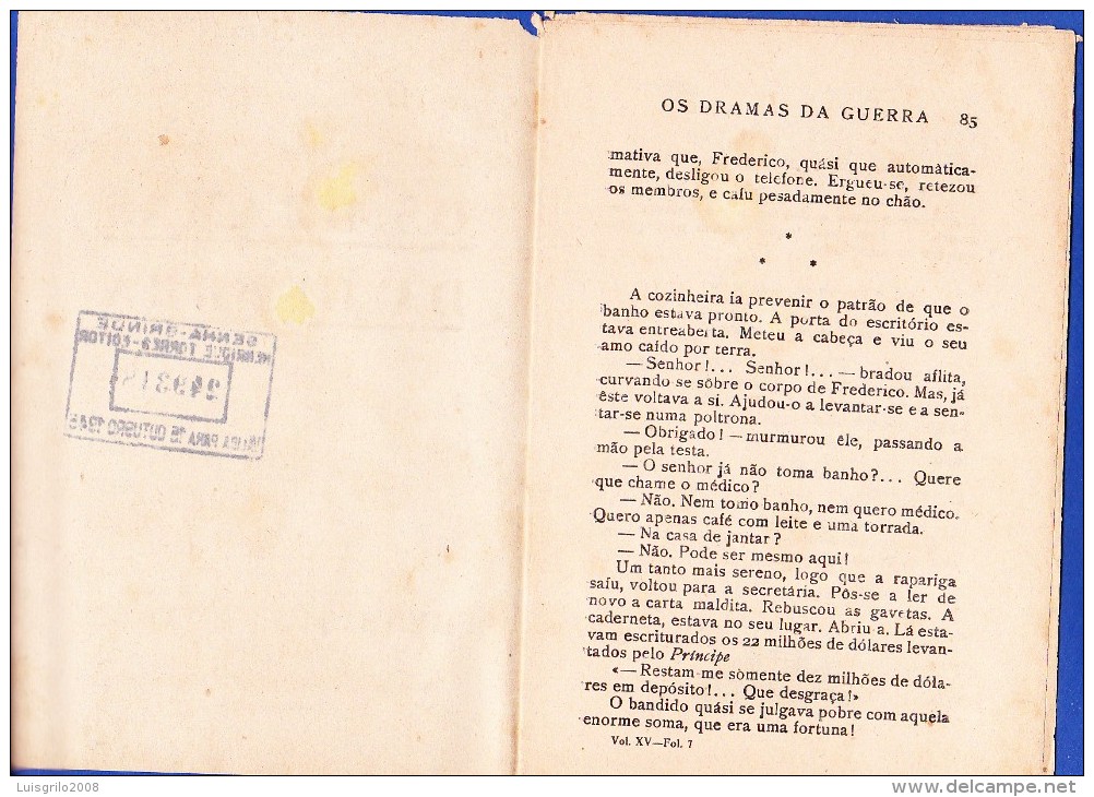 1945 -- OS DRAMAS DA GUERRA - FASCÍCULO Nº 147 .. 2 IMAGENS - Old Books