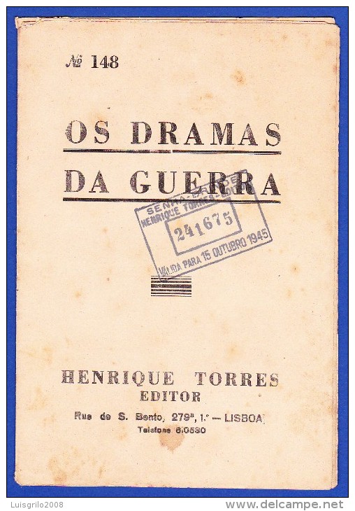 1945 -- OS DRAMAS DA GUERRA - FASCÍCULO Nº 148 .. 2 IMAGENS - Livres Anciens