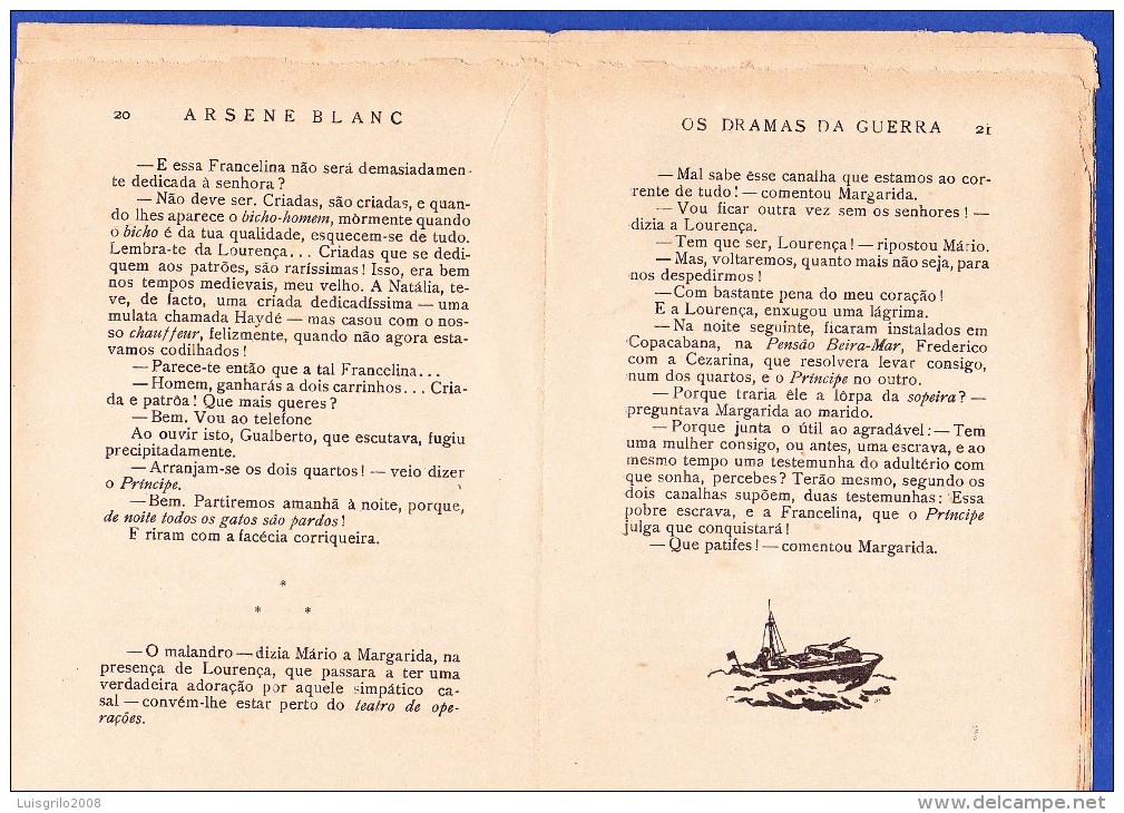1945 -- OS DRAMAS DA GUERRA - FASCÍCULO Nº 162 .. 2 IMAGENS - Revues & Journaux
