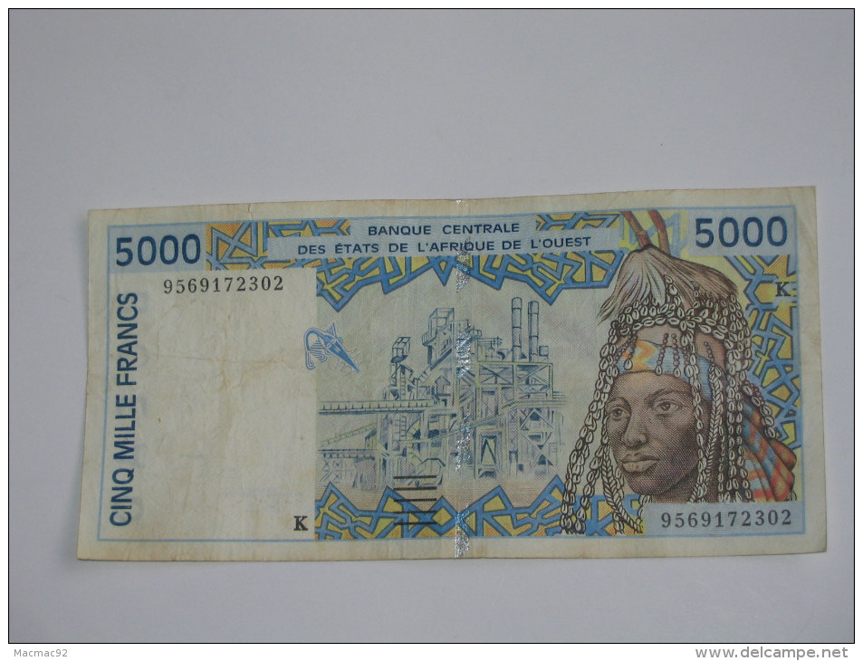 5000 Cinq  Mille Francs  - SENEGAL - Banque Centrale Des états De L´Afrique De L´ouest - **** EN ACHAT IMMEDIAT **** - Sénégal