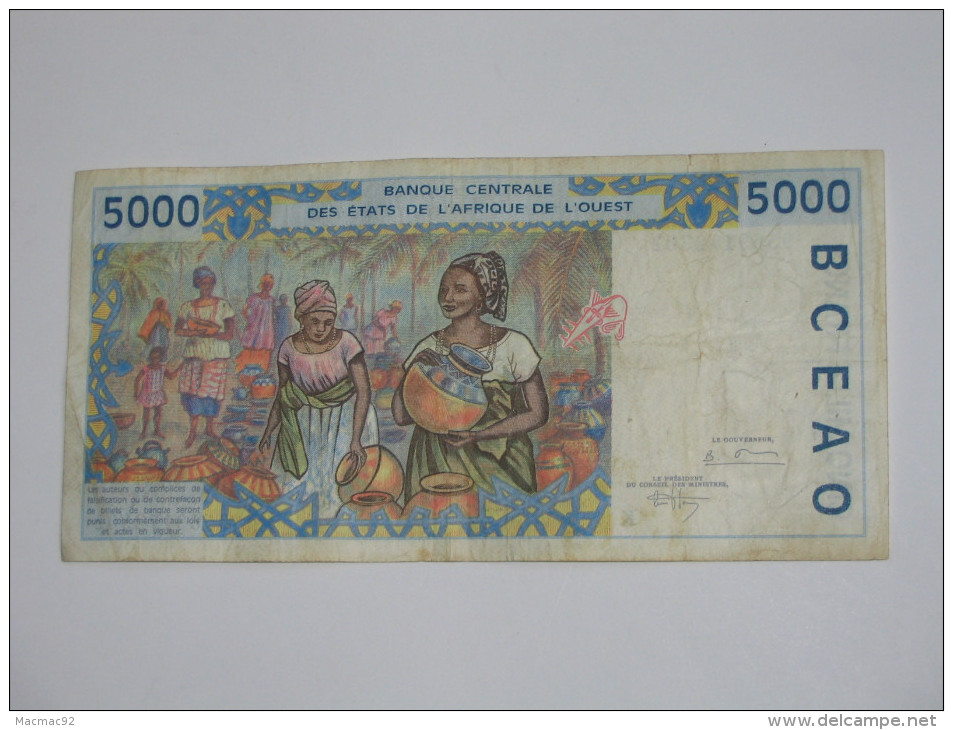 5000 Cinq  Mille Francs  - SENEGAL - Banque Centrale Des états De L´Afrique De L´ouest - **** EN ACHAT IMMEDIAT **** - Senegal