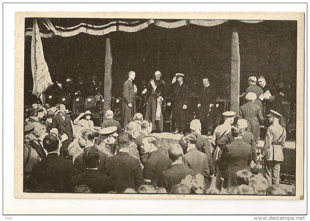 S1704 - Institut St Louis Bruxelles - Inauguration Du Mémorial (29/7/1922) - L' Arrivée Des Autorités - Inwijdingen