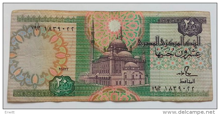 EGITTO 20 POUNDS 1991 VF - Egypte