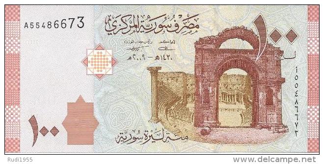 SYRIEN 100 Pfund Banknote Unzirkuliert Von 2009 Pick 113 Siehe Scan - Siria