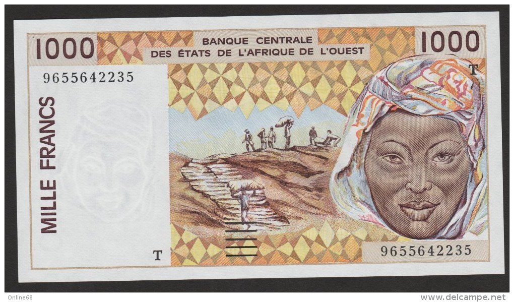 AFRIQUE De L’OUEST-TOGO  1000 Francs 1996 # 9655642235  P#811Tf   UNC - Altri – Africa