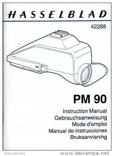 Manuel D'utilisation Du Viseur à Prisme Hasselblad PM 90 (photographie) - Otros & Sin Clasificación