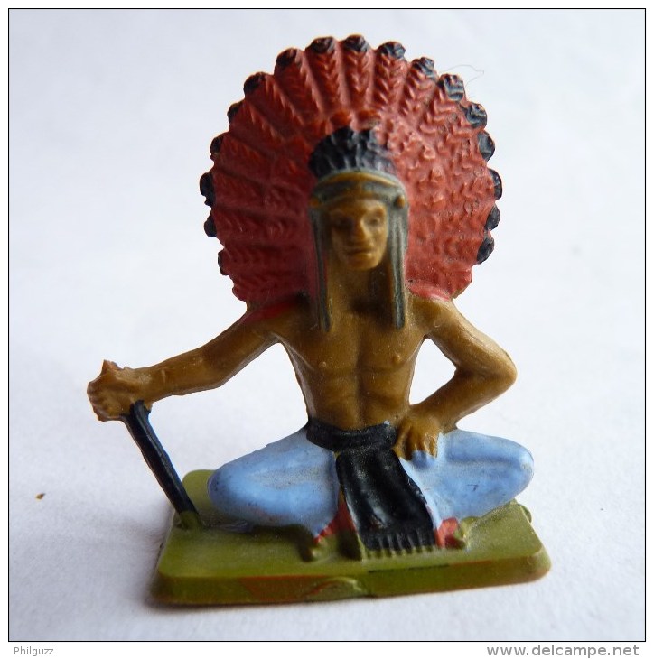 FIGURINE STARLUX  1957 INDIEN 145 -  CHEF ASSIS 1 Incomplet - Starlux