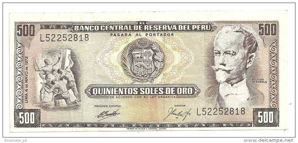 Peru 500 Soles 1972 - Pérou