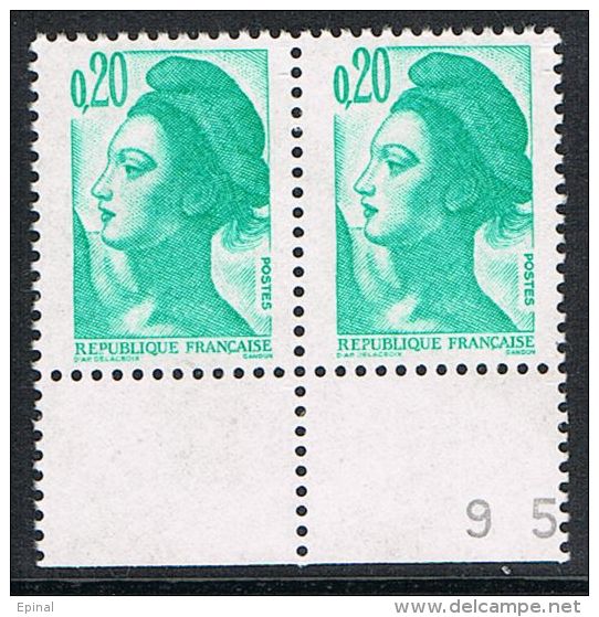 FRANCE : N° 2181 ** En Paire Horizontale (Type Liberté) - PRIX FIXE En Baisse - - 1982-1990 Liberté (Gandon)