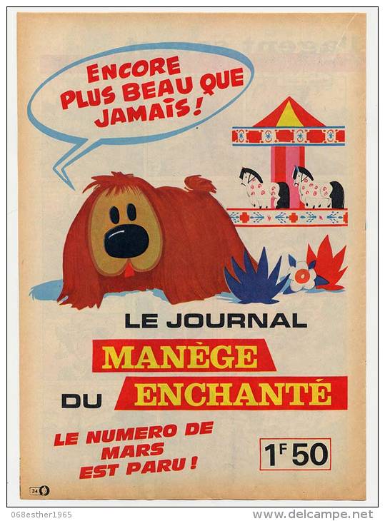 Publicité De 1966 Sur Le Journal Du Manège Enchanté - Collections