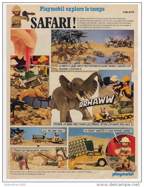 Publicité De 1980 Sur Le Playmobil Safari - Collections