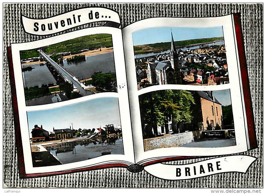 Loiret  -gd Format Div-ref M407- Souvenir De Briare - Multivues    - Carte Bon Etat - Briare