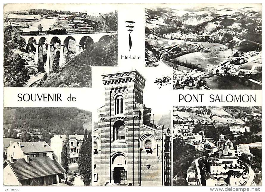 Haute Loire -gd Format Div-ref M401- Souvenir De Pont Salomon   -carte Bon Etat - - Montfaucon En Velay
