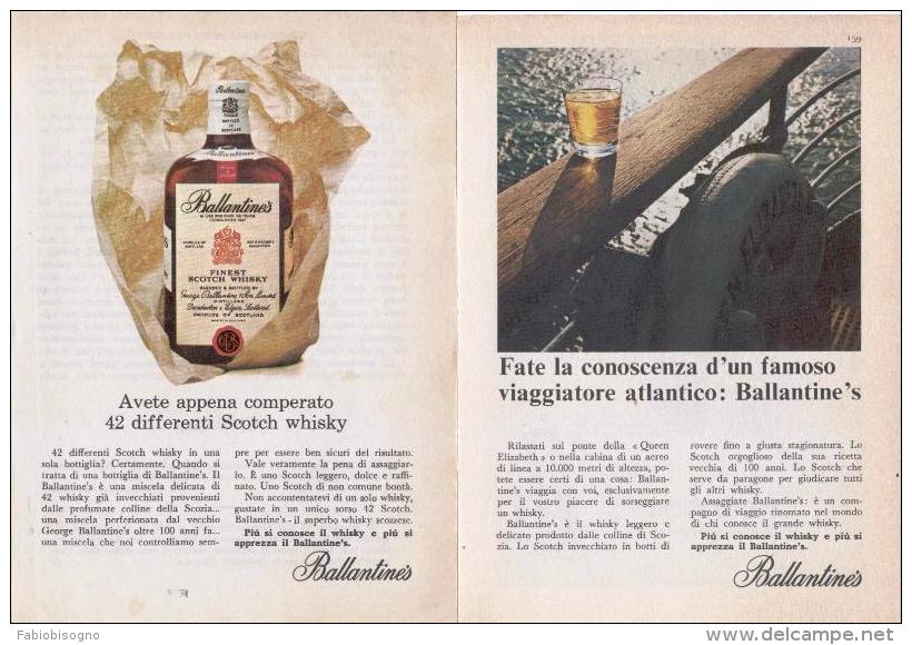 1967 - Whisky BALLANTINE'S  -  2 Pagine Pubblicità Cm. 13 X 18 - Whisky