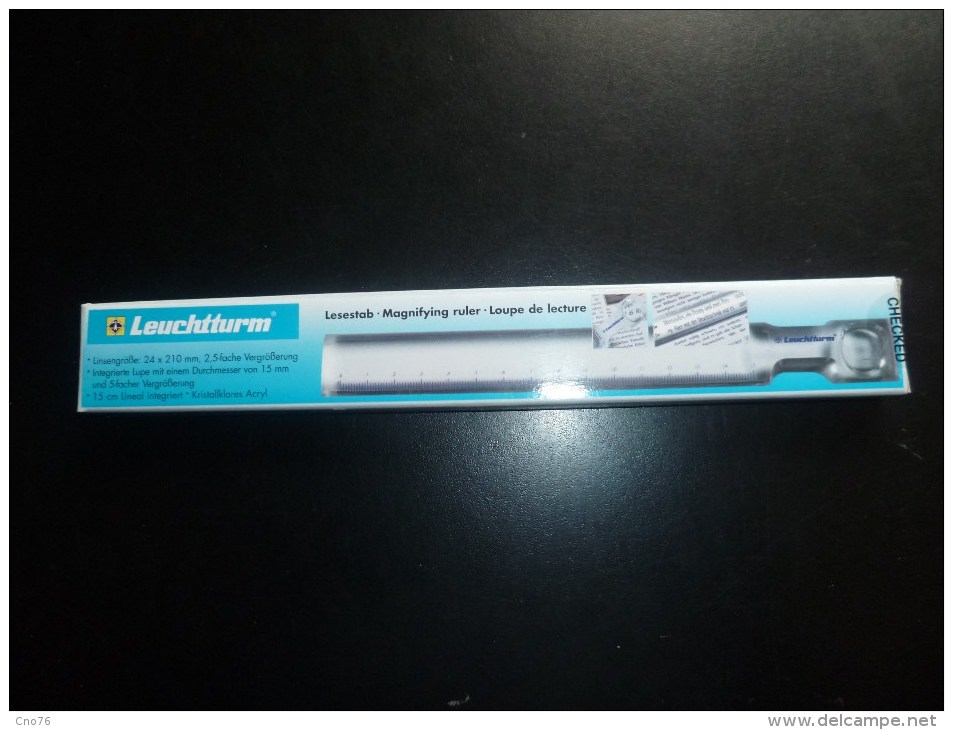 Loupe De Lecture Leuchtturm Grossissement 2,5, Longueur 210 Mm (matériel Neuf) - Pinces, Loupes Et Microscopes