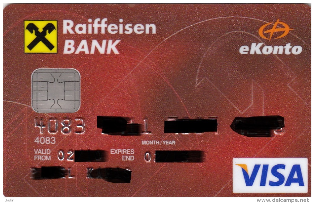 Czech Republic - Raiffeisen Bank - VISA - Cartes De Crédit (expiration Min. 10 Ans)