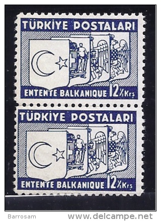 Turkey1937:Michel1015mnh** Pair(high Value In Set) - Nuovi