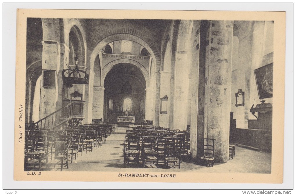 SAINT RAMBERT SUR  LOIRE - N° 2 - INTERIEUR DE L' EGLISE - Saint Just Saint Rambert